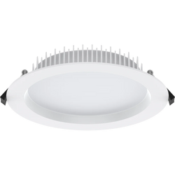 Pure Platinum Downlight with Recessed Diffuser 25W CCT Selectable 3000K/4000K/5700K Triac Dimming