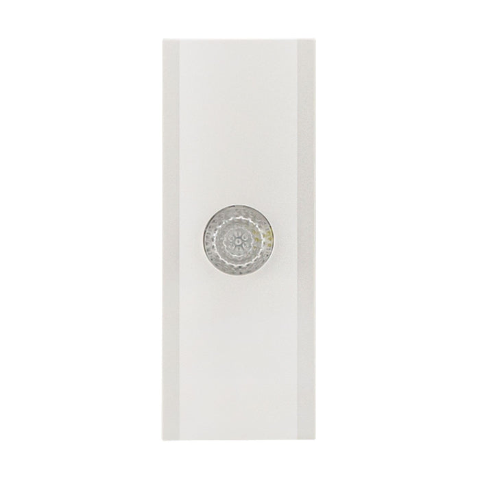 Grothe White Push Button with LED Illuminated Button