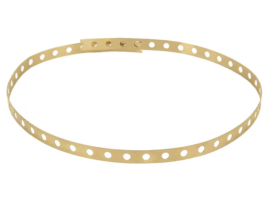 Transnet TNESTRAP12-30M BRASS EARTH BONDING STRAP H68 12MM WIDE 6MM Hole - 30m Roll