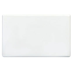Tradesave Sleek Blank Plate Accepts All Tradesave Mechanisms Flame Resistant Polycarbonate White