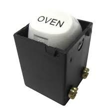 Tradesave Sleek 16A 2-Way Labelled OVEN Mech. Suits Tradesave Plates Flame Resistant. Matt Black