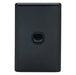 Tradesave Sleek 16A 2-Way Vertical 1 Gang Switch. Flame Resistant. Matt Black