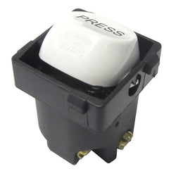 Tradesave Sleek 10A Momentary Press Mech Suits all Tradesave Plates. Flame Resistant. Matt Black