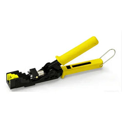 4Cabling 4C Crimp Tool for 90 & 180 Degree 50u Keystone Jacks Yellow