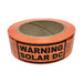 Cirlock "WARNING SOLAR DC" Perforated Sticker Roll 38mm x 100mm x 50m outdoor use - Orange