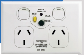 Vynco S/G Home RCD Protected Switch Socket 30mA