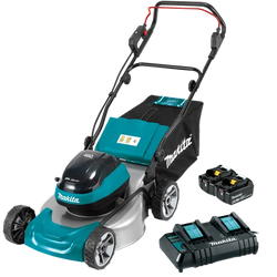 Makita 18V x2 LXT Brushless 460mm Lawnmower 2x 5.0Ah Kit