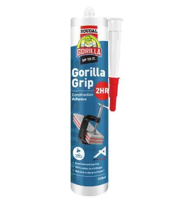 Holdfast Gorilla Grip 2 Hour Cure Construction Adhesive 310ml