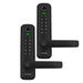 Lion Head The COTTESLOE - Black Double Sided Gate Lock TTLock PIN Code Tactile Fingerprint Prox Tag Key Override Bluetooth Tubular Latch Adjustable Wifi with add on Gateway (2 x CR123A not included)