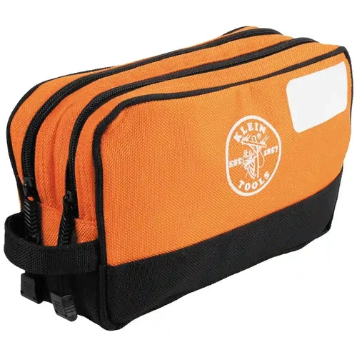 Klein Tool Bag Pouch Dual Zipper 25x15x7.5cm Orange