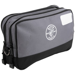 Klein Tool Bag Pouch Dual Zipper 30x18x7.5cm Grey