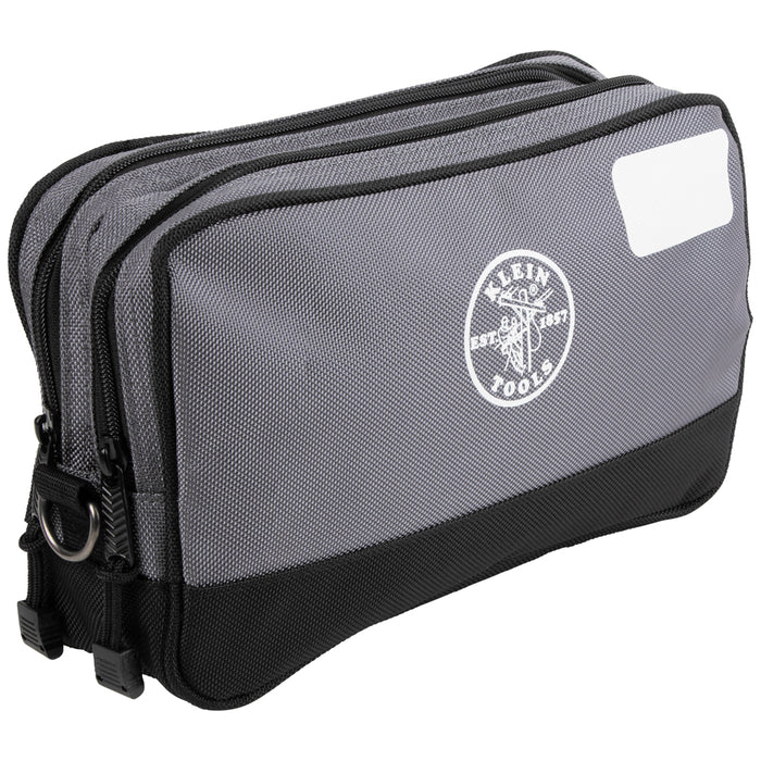 Klein Tool Bag Pouch Dual Zipper 30x18x7.5cm Grey