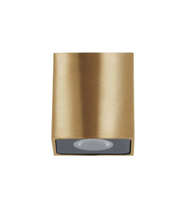 Halcyon Mini Mariner Block Mini Wall Light 1.5W 2700K 24V DC 42 degree IP65 Brass