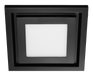 Manrose Contour Large Square Fascia & Tri Colour Led Matte Black