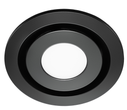 Manrose Contour Large Round Fascia & Tri Colour Led Matte Black