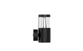 Pureled Bollard Light - Head Only 8W CCT Selectable 3000K/4000K 500-600lm Triac Dimming IP65 100mm Diameter Clear Diffuser / Black