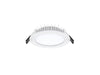 Pureled Platinum Downlight with Flush Diffuser 8W CCT Selectable 3000K/4000K/5700K, CRI>90 760-880lm Triac Dimming IP54/IP20 90-100mm Cutout External Driver with Quick Connect & Flex and Plug