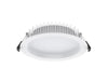 Pureled Platinum Downlight with Recessed Diffuser 18W CCT Selectable 3000K/4000K/5700K, CRI>90 1800-2000lm Triac Dimming IP54/IP20 160-170mm Cutout External Driver with Quick Connect & Flex and Plug