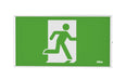 Pureled Jumbo Surface Mount Exit Light 48M Single Sided 5W Maintained IP20 White Directional Signs Included