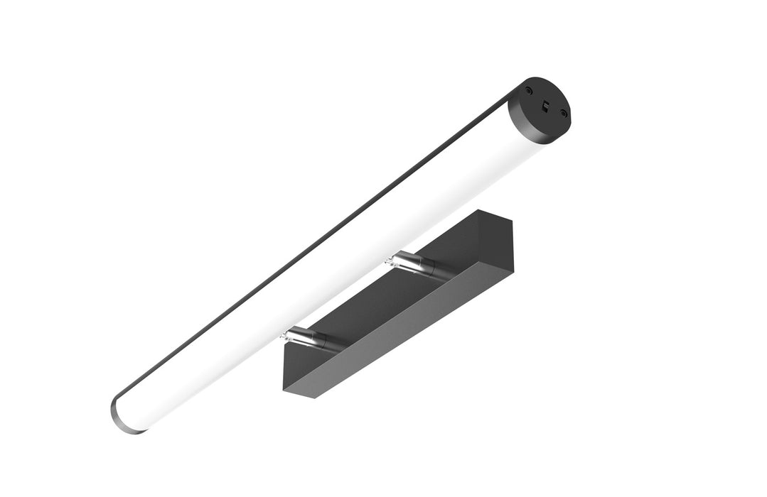 Pureled Mirror Light Round/Tiltable 10W CCT Selectable 3000K/4000K/5000K 1020-1150lm Non Dimming IP40 580mm Long Black