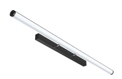 Pureled Mirror Light Round/Tiltable 20W CCT Selectable 3000K/4000K/5000K 2100-2430lm Non Dimming IP40 1140mm Long Black