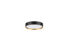 Pureled Platinum Oyster Light 18W CCT Selectable 3000K/4000K/5700K 1300-1550lm Triac Dimming IP44 301mm Diameter Gold/Black