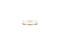 Pureled Platinum Oyster Light 18W CCT Selectable 3000K/4000K/5700K 1550-1750lm Triac Dimming IP44 301mm Diameter Gold/White