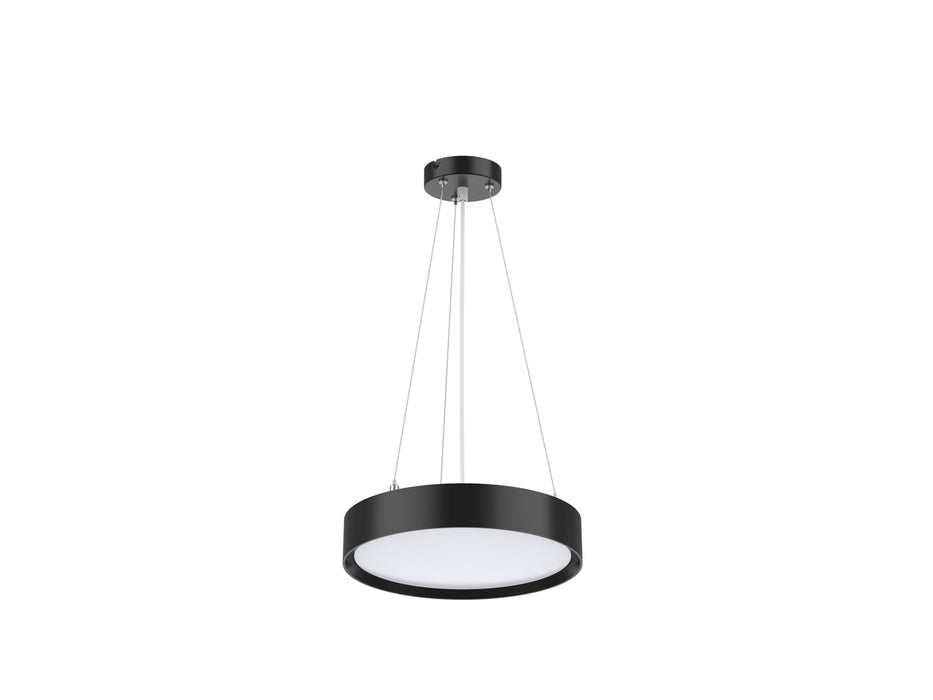 Pureled Suspension Kit with Ceiling Rose for Platinum Oyster Lights Black 1500mm Long