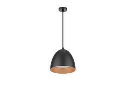 Pureled Luxe Pendant Light 10W 3000K 600-900lm Triac Dimming IP20 1500mm Long Gold/Black