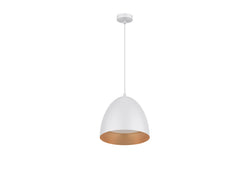 Pureled Luxe Pendant Light 10W 3000K 600-900lm Triac Dimming IP20 1500mm Long Gold/White