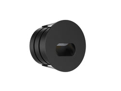 Pureled 24V Outdoor Step Light Eliptical 2W 3000K 55lm Non Dimming IP65 44mm Cutout Black