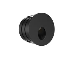 Pureled 24V Outdoor Step Light Oval 2W 3000K 60lm Non Dimming IP65 44mm Cutout Black