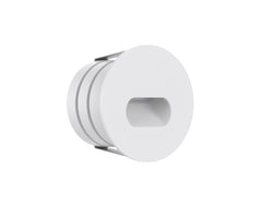 Pureled 24V Outdoor Step Light Eliptical 2W 3000K 55lm Non Dimming IP65 44mm Cutout White