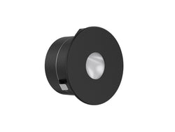 Pureled Indoor Step Light 3W 3000K 80-200lm Non Dimming IP54 45mm Cutout Black