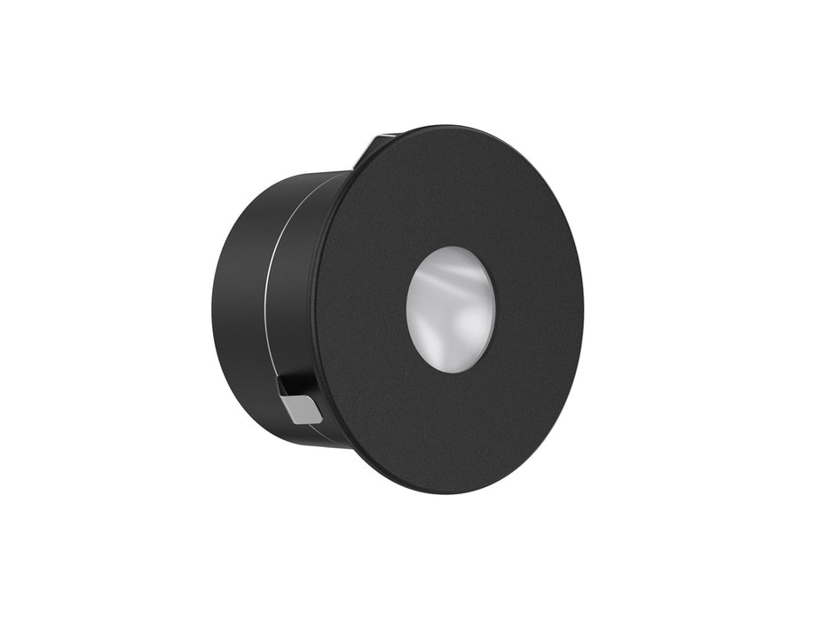 Pureled Indoor Step Light 3W 3000K 80-200lm Non Dimming IP54 45mm Cutout Black