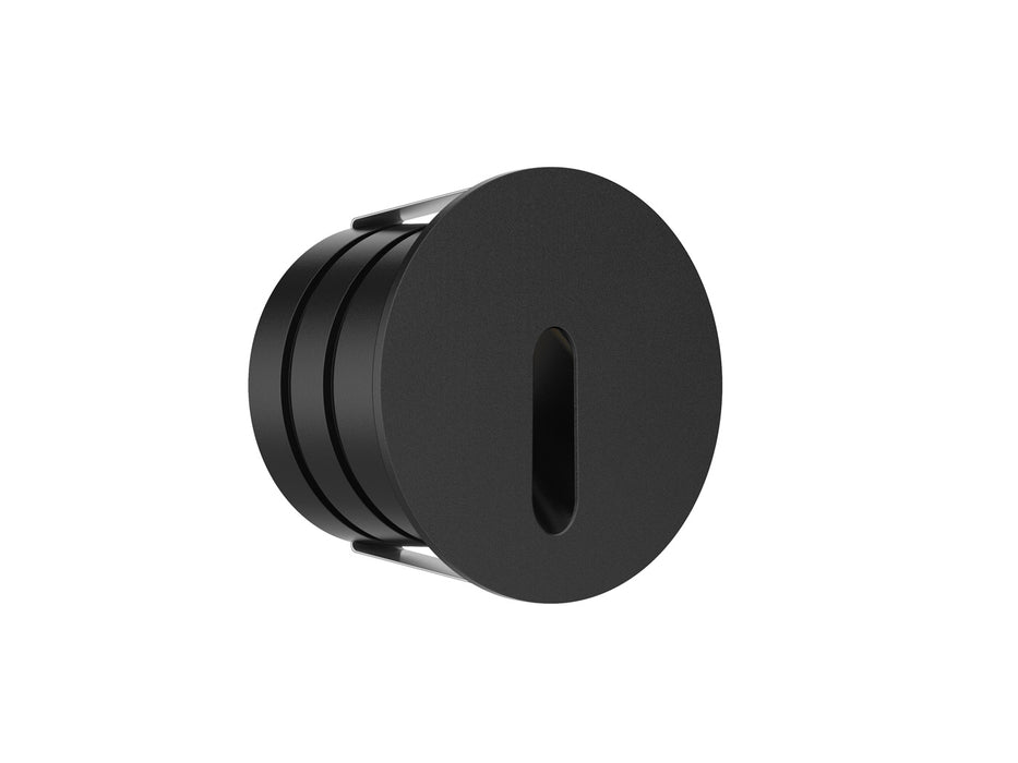 Pureled 24V Outdoor Step Light Strip 2W 3000K 20lm Non Dimming IP65 44mm Cutout Black