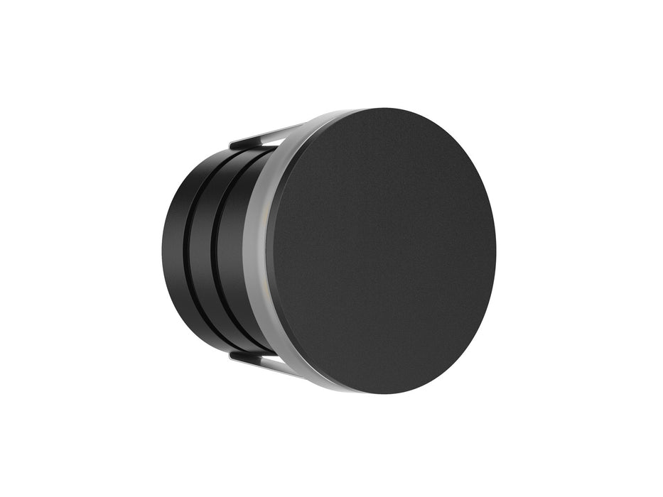 Pureled 24V Outdoor Step Light Edge 2W 3000K 40lm Non Dimming IP65 44mm Cutout Black