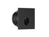Pureled 24V Outdoor Step Light Square Oval 2W 3000K 60lm Non Dimming IP65 44mm Cutout Black
