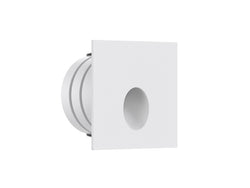 Pureled 24V Outdoor Step Light Square Oval 2W 3000K 60lm Non Dimming IP65 44mm Cutout White