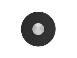 Pureled Magnetinc Faceplate for Indoor Step Light 55mm Diameter Round Optics Black