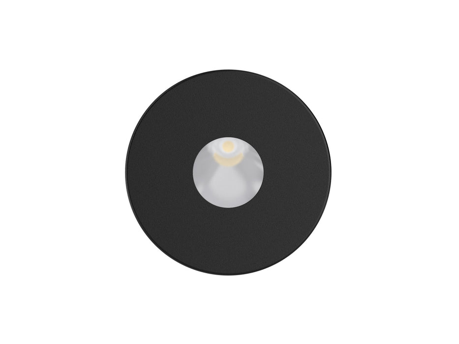 Pureled Magnetinc Faceplate for Indoor Step Light 55mm Diameter Round Optics Black