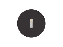 Pureled Magnetinc Faceplate for Indoor Step Light 55mm Diameter Strip Optics Black