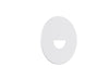 Pureled Magnetinc Faceplate for Indoor Step Light 55mm Diameter Semi-Round Optics White
