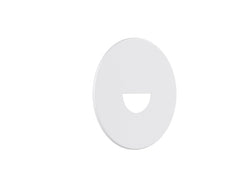 Pureled Magnetinc Faceplate for Indoor Step Light 55mm Diameter Semi-Round Optics White