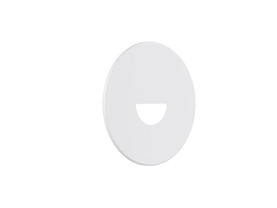 Pureled Magnetinc Faceplate for Indoor Step Light 55mm Diameter Semi-Round Optics White