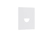 Pureled Magnetinc Faceplate for Indoor Step Light 55 x 55mm Semi-Round Optics White