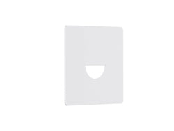 Pureled Magnetinc Faceplate for Indoor Step Light 55 x 55mm Semi-Round Optics White