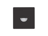 Pureled Magnetinc Faceplate for Indoor Step Light 55 x 55mm Semi-Round Optics Black