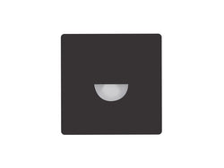 Pureled Magnetinc Faceplate for Indoor Step Light 55 x 55mm Semi-Round Optics Black