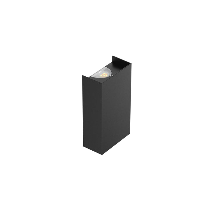 Pureled Up/Down Wall Light Square 8W CCT Selectable 3000K/4000K/5700K 670-880lm Triac Dimming IP20 Black